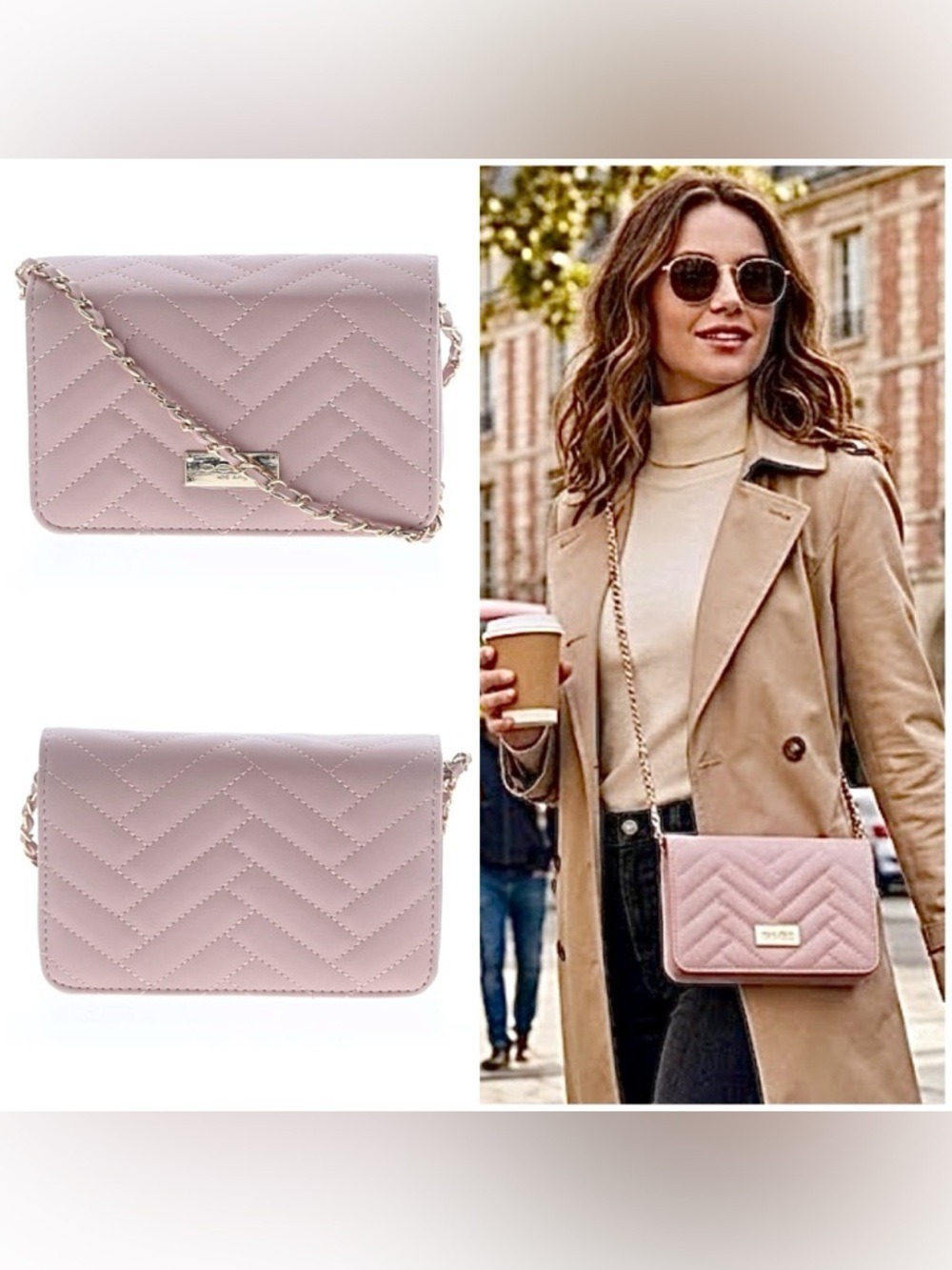 Bebe Sophia small crossbody quilted bag